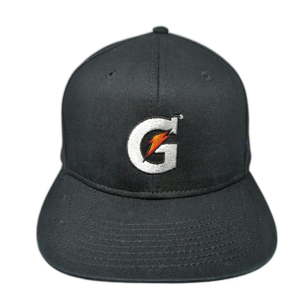 OTTO Snapback Black One Size Gatorade Logo Structured Cotton Gray Undervisor Hat